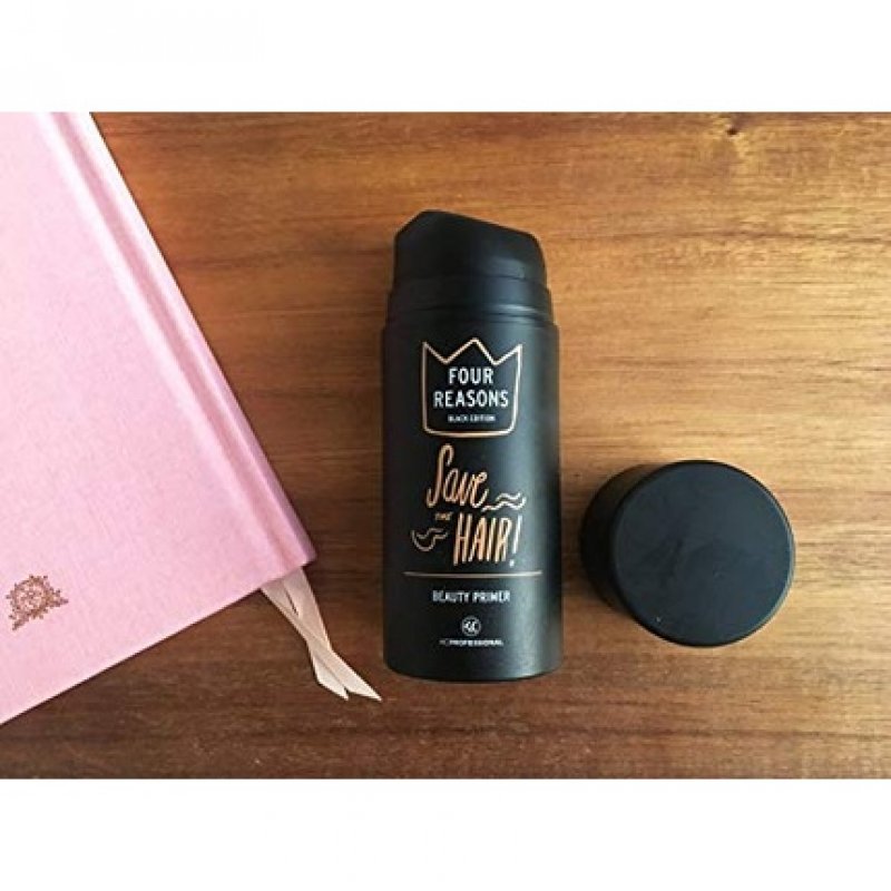 FOUR REASONS Black Edition Beauty Primer Unique Hair Primer and Leave-in Conditioner with Golden Glow 3.4 Ounce