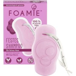 Foamie Solid Shampoo Fine Hair with Acai Berries and Almond Extract 80g