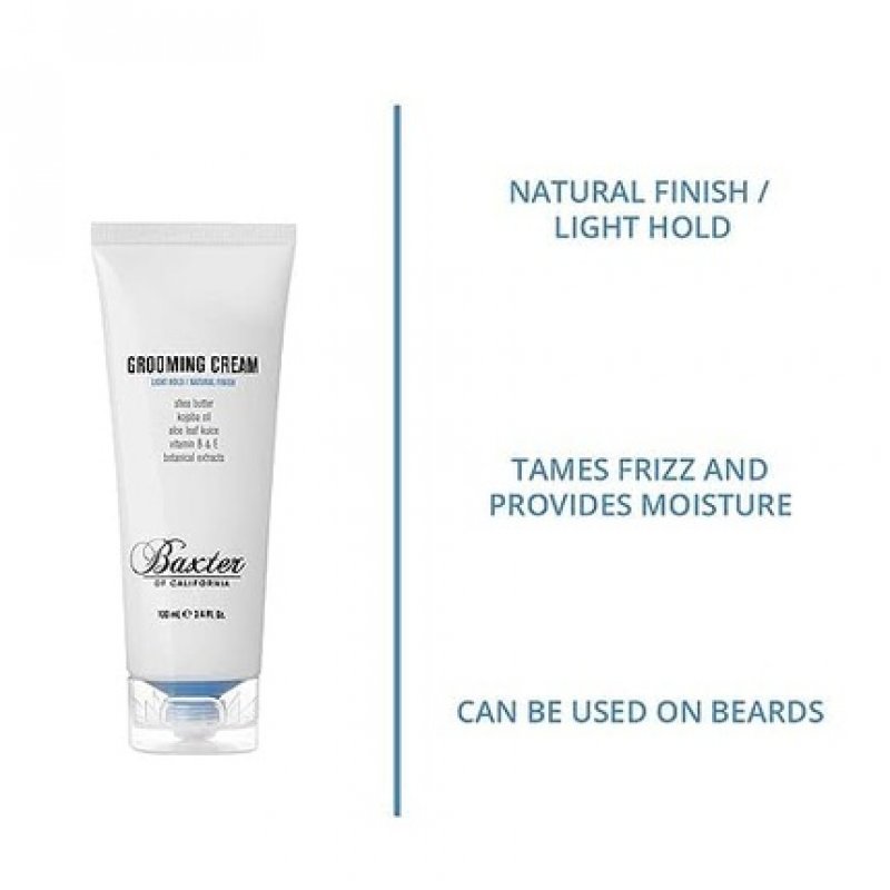 Baxter of California Grooming Cream for Men Light Hold Natural Finish Hair Styler