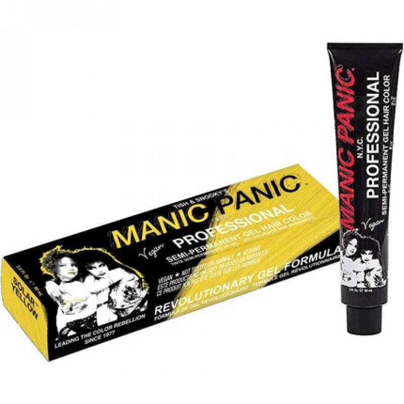 MANIC PANIC Vegan Semi-Permanent Solar Yellow Professional Hair Dye 90ml