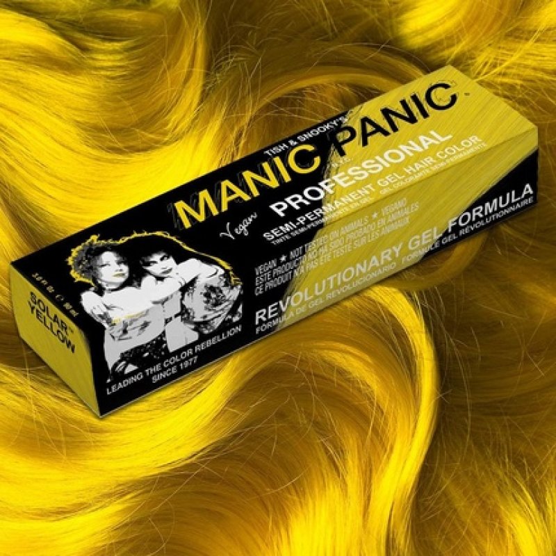 MANIC PANIC Vegan Semi-Permanent Solar Yellow Professional Hair Dye 90ml