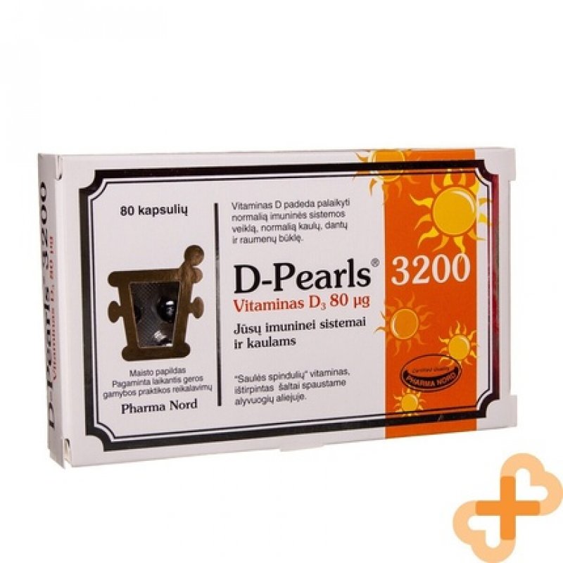 Pharma Nord Bio-Vitamin D3 3000IU D Pearls 80 Capsules