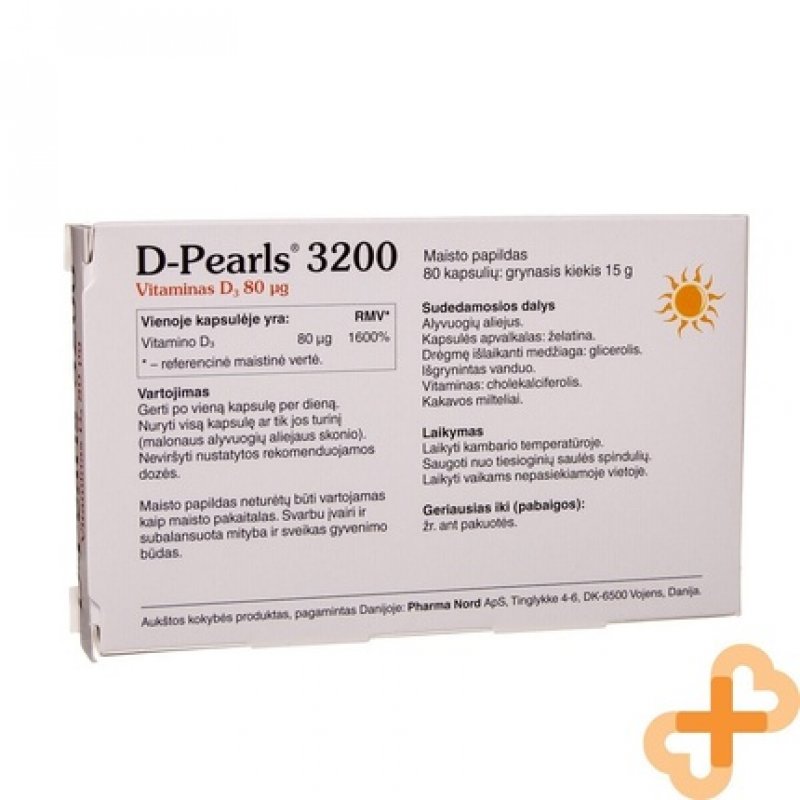 Pharma Nord Bio-Vitamin D3 3000IU D Pearls 80 Capsules