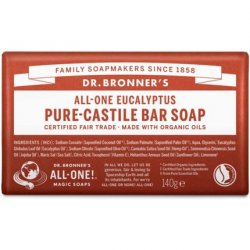 Dr Bronner's 3-in-1 Eucalyptus Pure Castile Bar Soap 140g