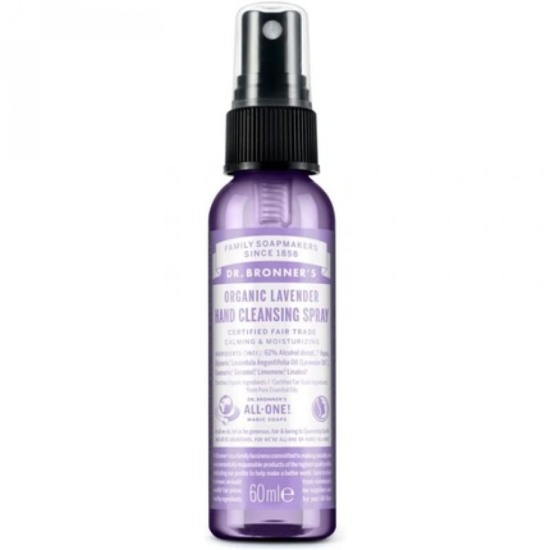 Dr. Bronner's Organic Lavender Hand Sanitizer Spray
