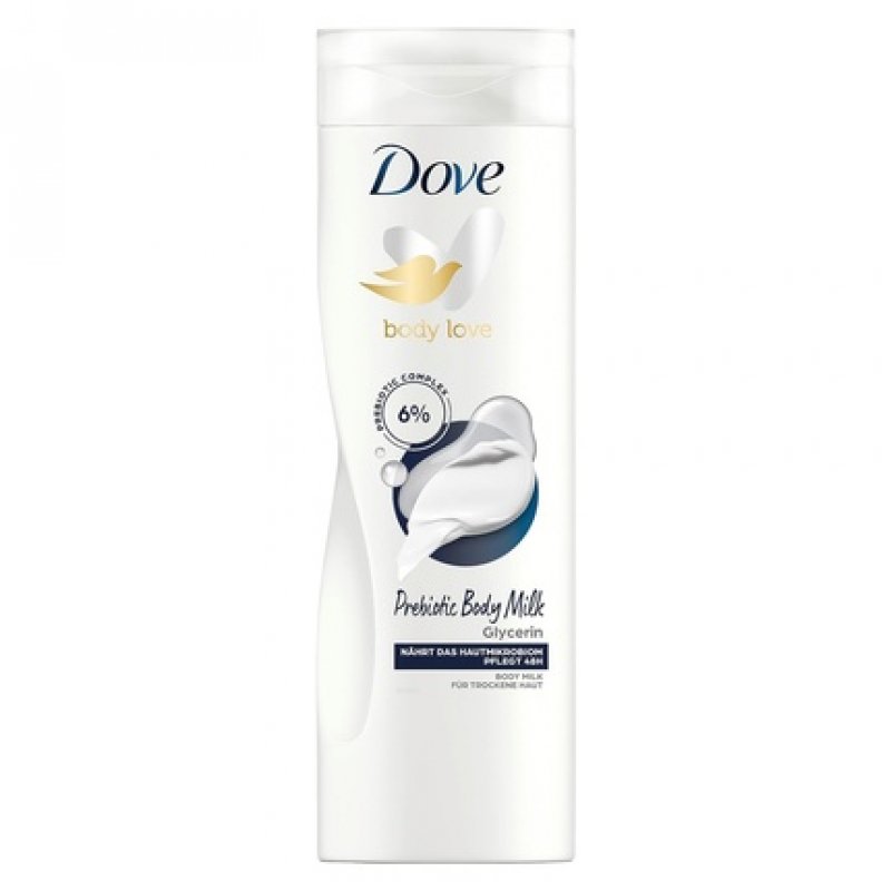 Dove Body Love Prebiotic Body Milk for Dry Skin 48 Hour Body Care with Glycerin 400ml