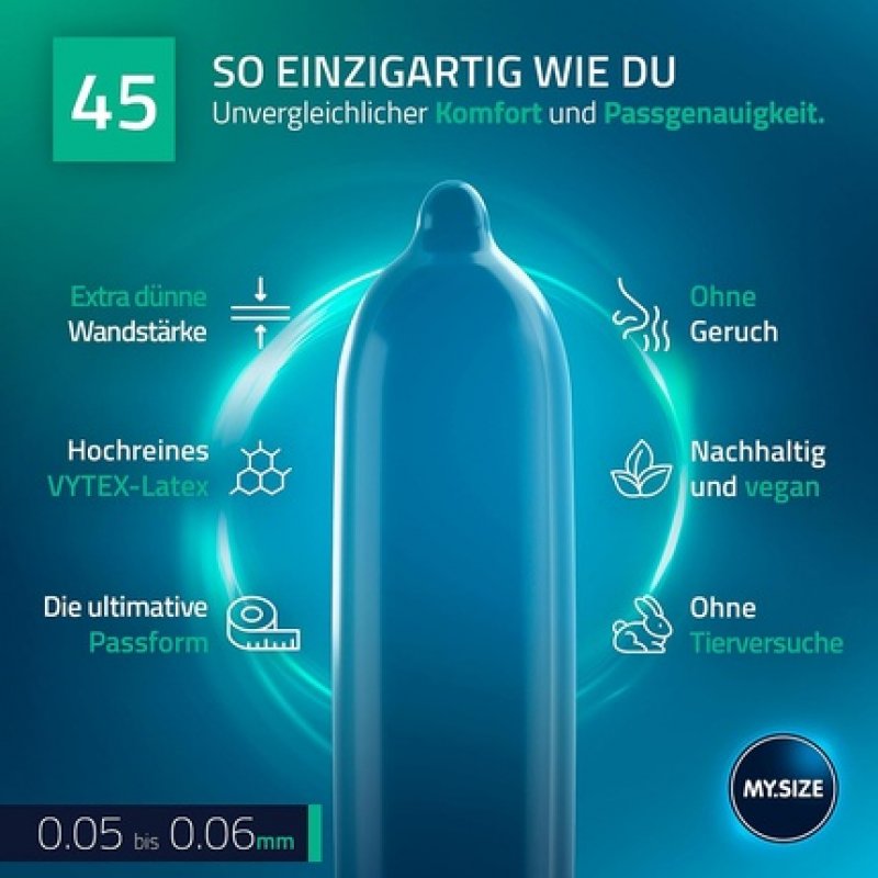 MY.SIZE PRO Condom Size 0 45mm 3 Pieces