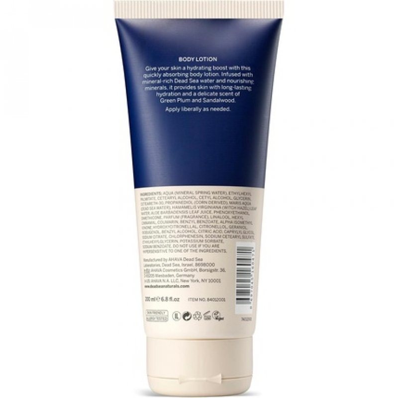 Dead Sea Naturals Body Lotion Moisturizing and Hydrating Body Cream with Natural Formula 200ml