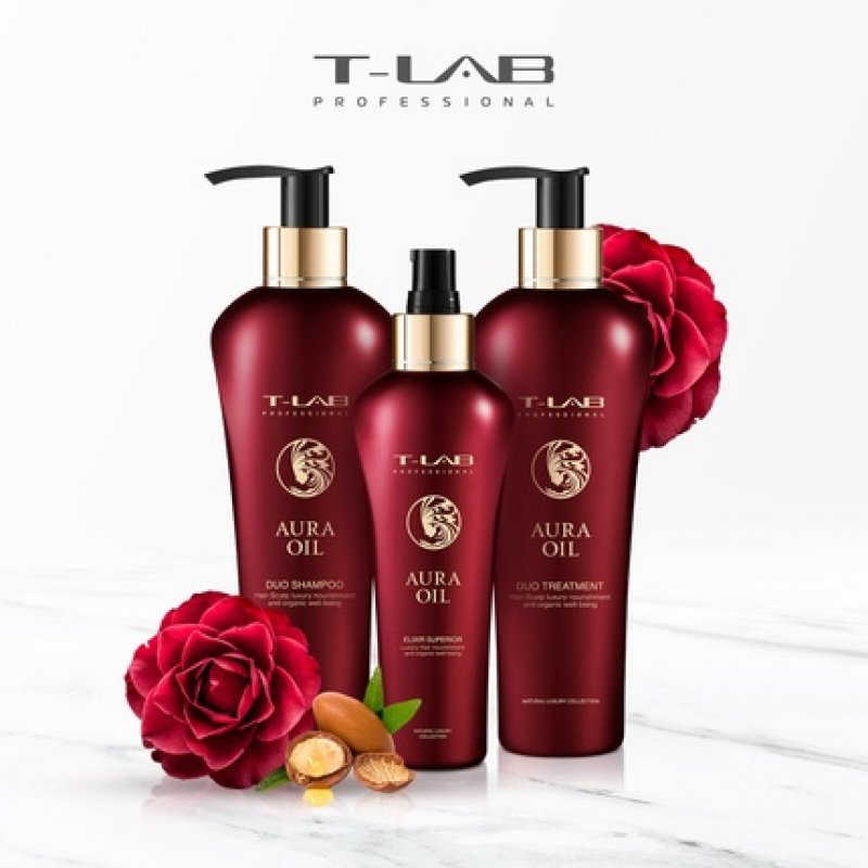 T-LAB Professional All Organic Hair Shampoo and Conditioner Set for Women and Men