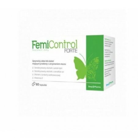 Femicontrol Forte 60 Capsules Urinary Incontinence Urinary Tract Soy Pumpkin Seed Extract