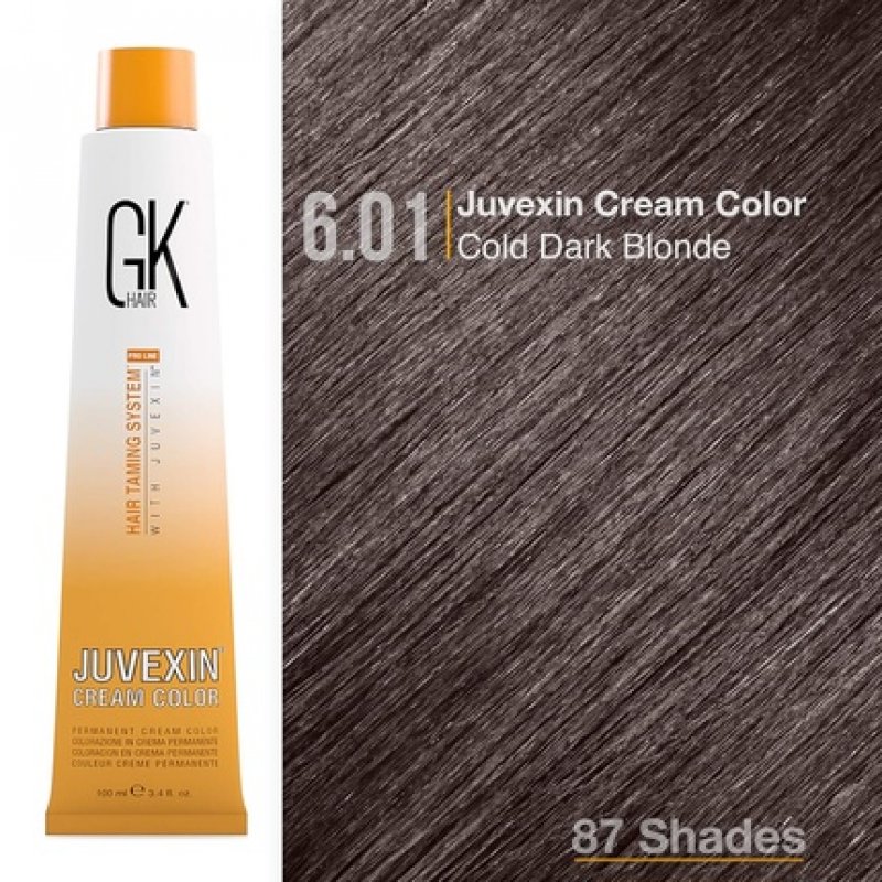 GK HAIR Global Keratin Semi Permanent Hair Cream Color 6.01 Dark Blonde 3.4 Fl Oz/100ml