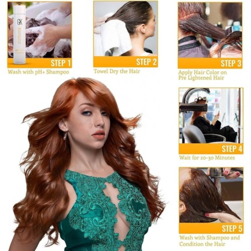 GK HAIR Global Keratin Professional Hair Color Cream Tube 3.4 Fl Oz/100ml 9.21 Irisee Very Light Blonde