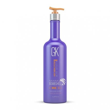 GK HAIR Global Keratin Miami Bombshell 24 Fl Oz Taming Blonde Purple Treatment - Hair Smoothing Toning Blowout