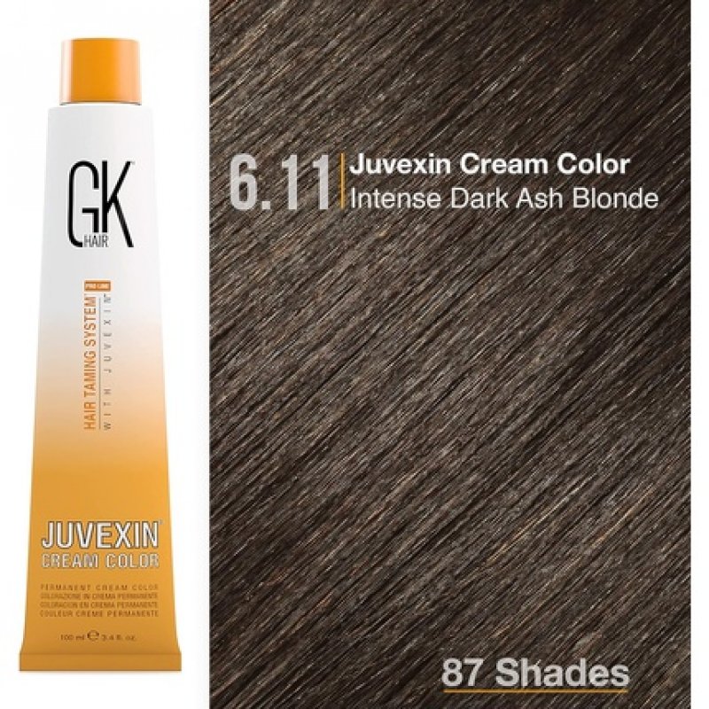 GK HAIR Global Keratin Professional Hair Color Cream Tube 3.4 Fl Oz/100ml Nourishing & Cleansing Colors for Styling