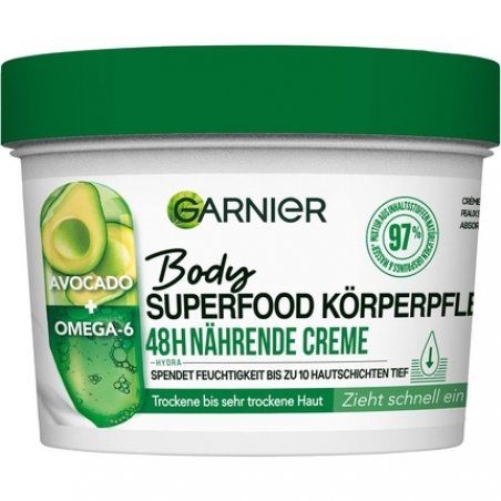 Garnier Nourishing Body Care for Dry Skin Body Butter with Avocado and Omega 6 380ml