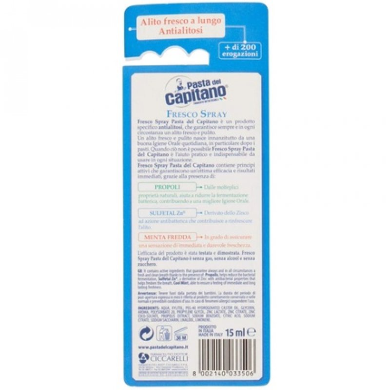 Pasta del Capitano Mouth Spray 15ml