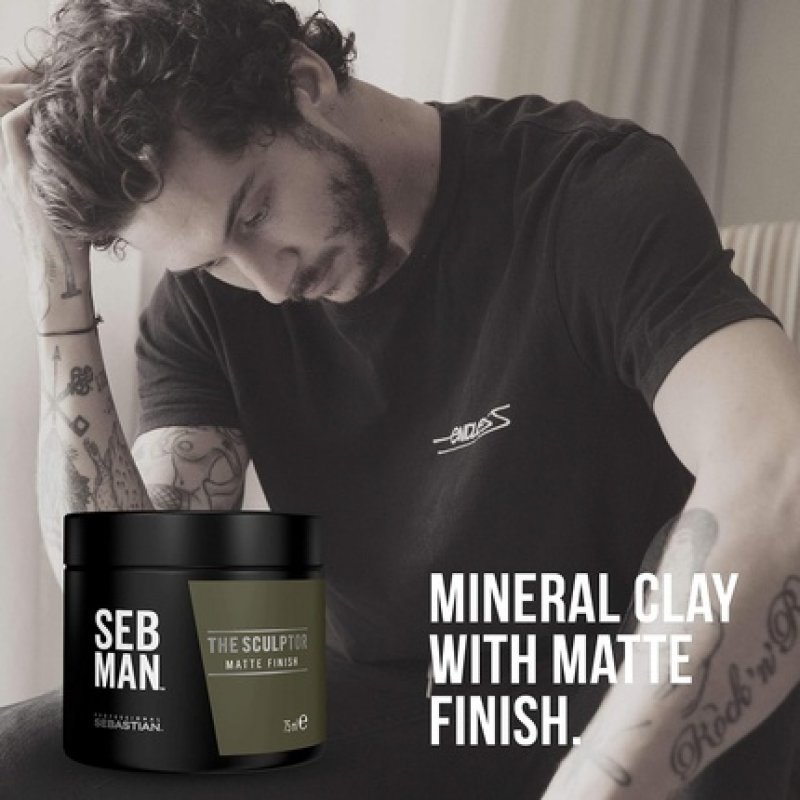 SEB MAN The Sculptor Long-Lasting Hold Clay Matte Finish 75ml