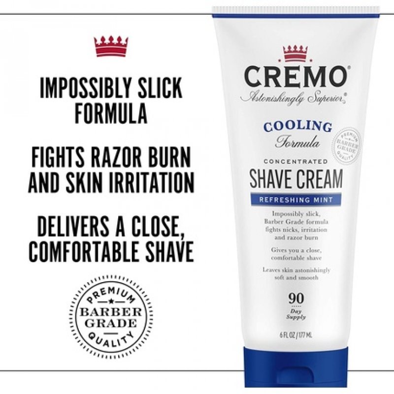 Cremo Cooling Concentrated Shave Cream for Men 177ml