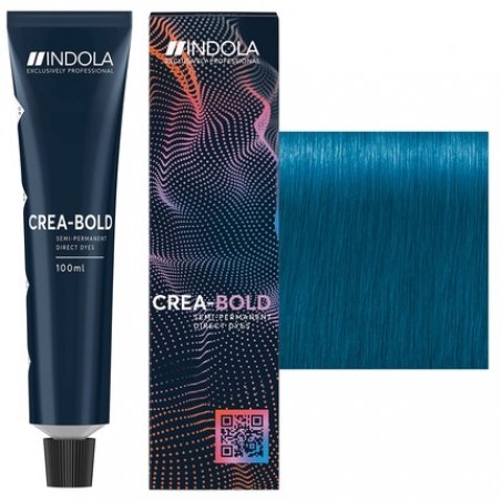 Indola Crea-Bold Semi-Permanent Turquoise Blue Hair Color 100ml