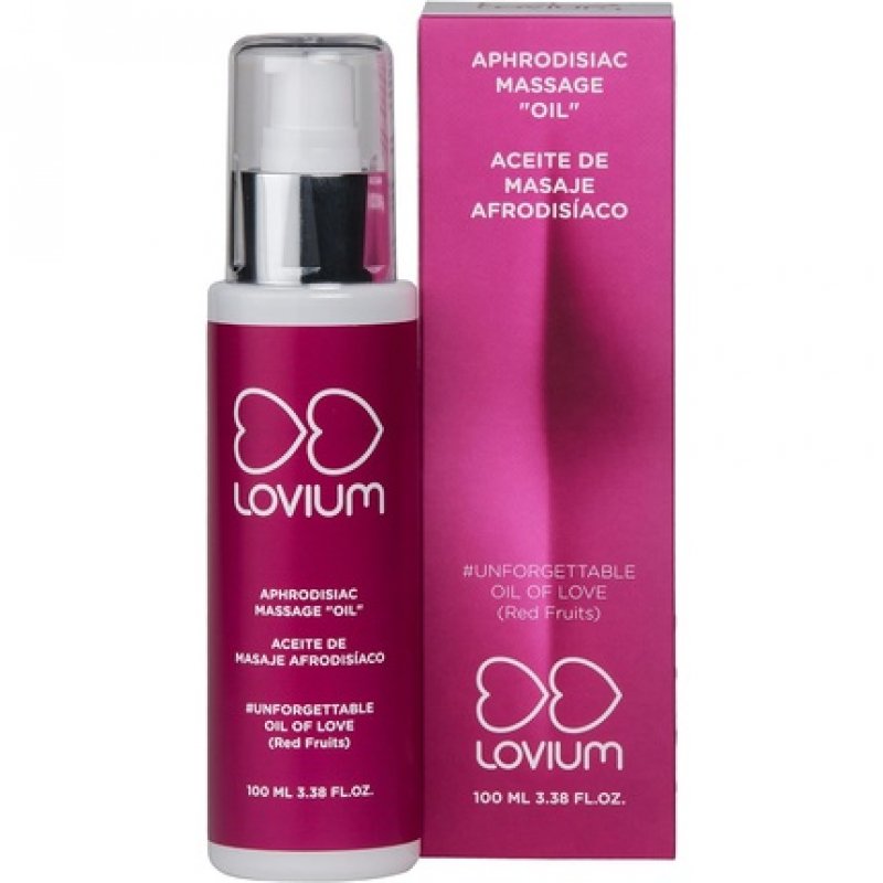Lovium Aphrodisiac Massage Oil Red Berry Aroma Increases Attraction 100ml