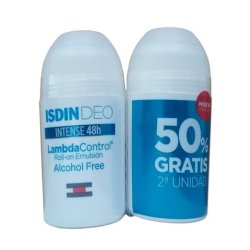 ISDIN Lambda Control Intense Deodorant for 48 Hours - Pack of 2