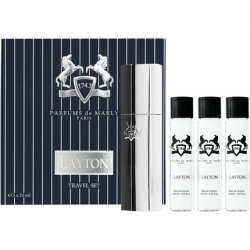 Layton Royal Essence by Parfums De Marly Three Eau De Parfum Sprays Travel Set 3 x 10ml - Pack of 3
