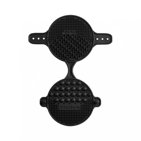 Sigma Beauty Palmat Makeup Brush Cleaner - Perfect for Travel and On the Go - Palm Sized - Black Small