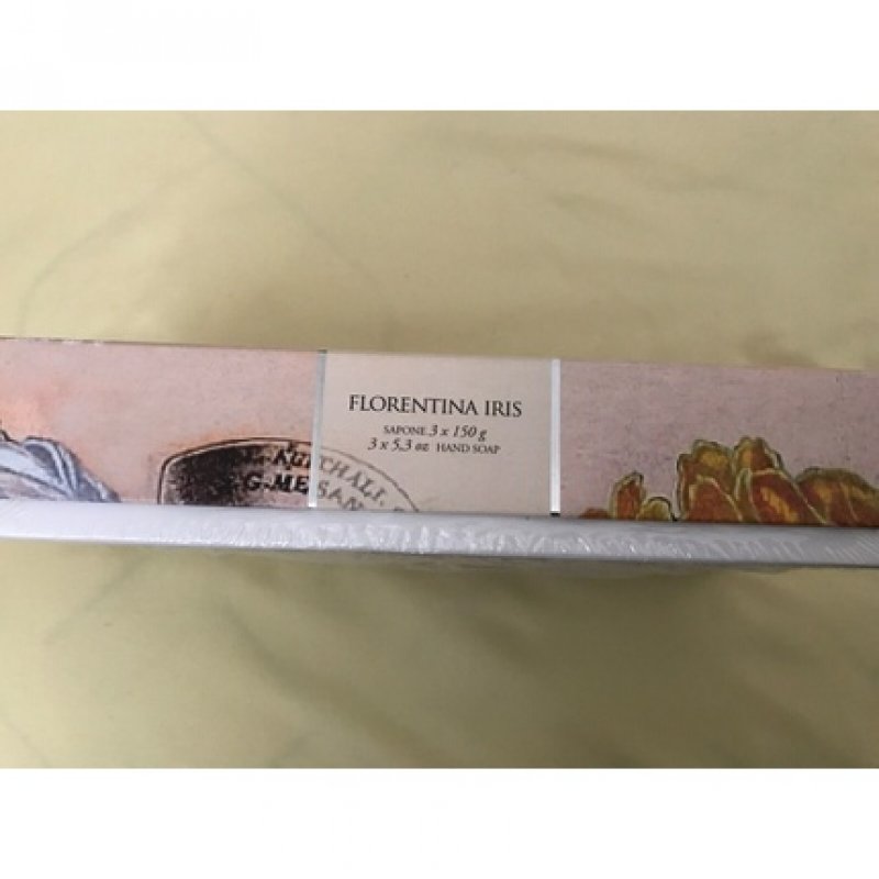 Artigianale Fiorentina Iris Handmade Florentine Soap Scented Italy 3 x 5.3 oz - Pack of 3