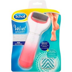 Scholl Velvet Smooth Electronic Foot File Pink Peach 1 Count