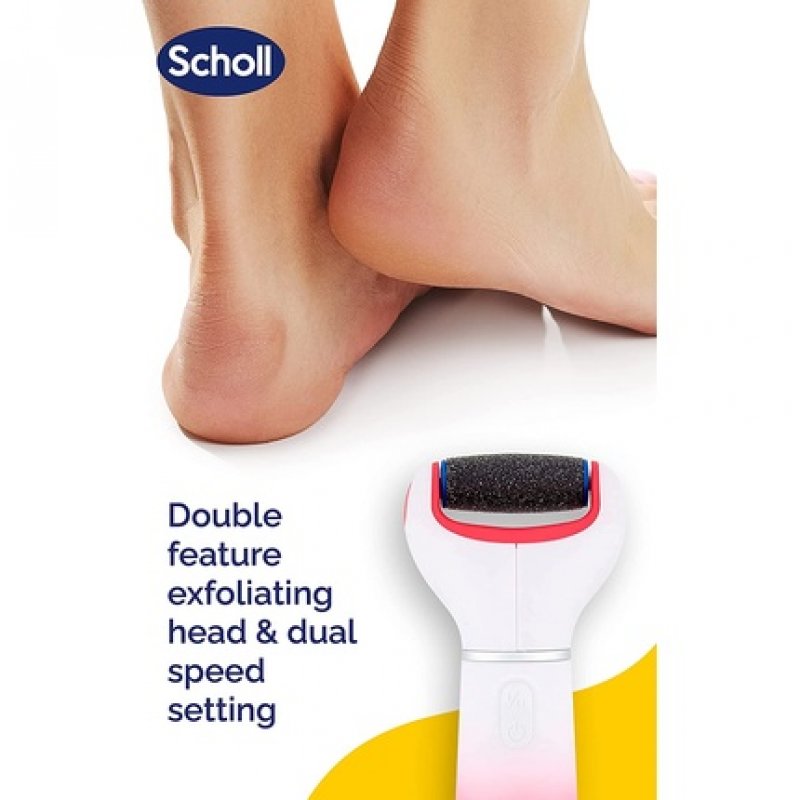 Scholl Velvet Smooth Electronic Foot File Pink Peach 1 Count