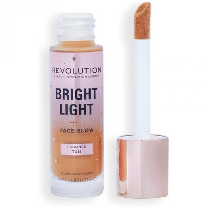 Makeup Revolution Bright Light Face Glow Brightening Skin Tint Radiant Finish Radiance Tan