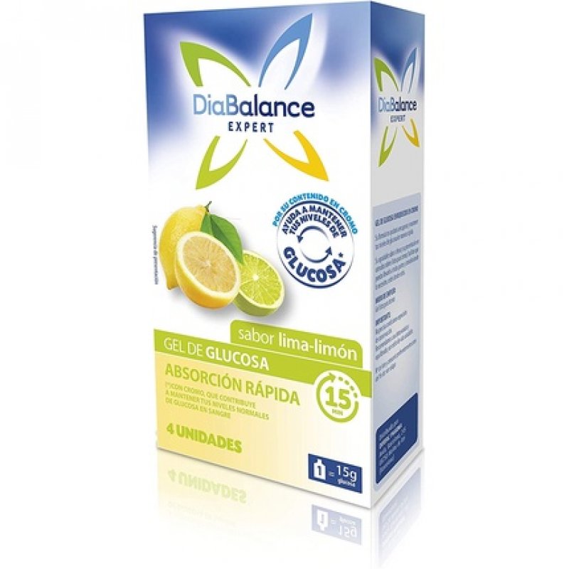 Diabalance Glucose Gel with Rapid Lemon Flavor 4 Units