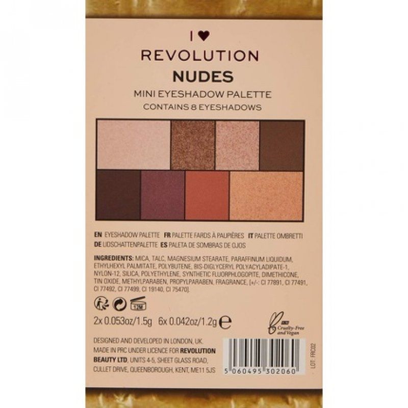 I Heart Revolution Mini Chocolate Palette Nudes