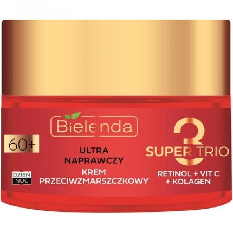 Bielenda Super Trio Retinol Vitamin C Collagen Ultra Repairing Anti-Wrinkle 60 Cream 50ml
