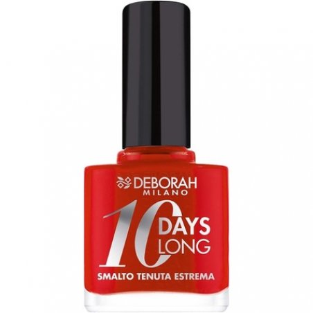 Deborah Milano 10 Days Long Nail Enamel 39 Geranium Red