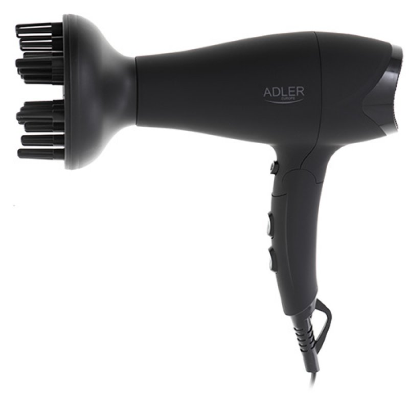 Adler AD 2267 Hair Dryer with Rubber Casing and 2100W Power with Diffuser