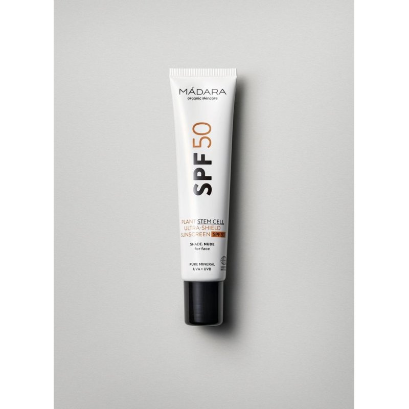 MÁDARA Cosmetics SPF50 Plant Stem Cell Ultra-Shield Sunscreen Crème d’écran solaire Visage 50 Adultes