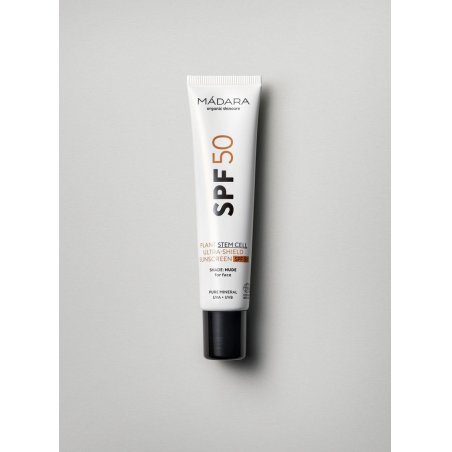 MÁDARA Cosmetics SPF50 Plant Stem Cell Ultra-Shield Sunscreen Crème d’écran solaire Visage 50 Adultes