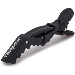 Termix Professional Hair Clip 6-Piece Bright Tweezers Black High Gloss