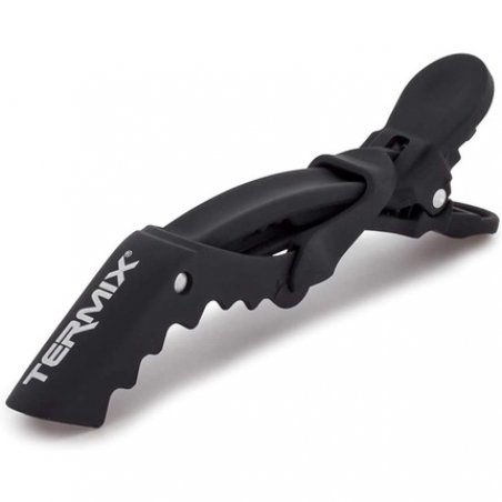 Termix Professional Hair Clip 6-Piece Bright Tweezers Black High Gloss