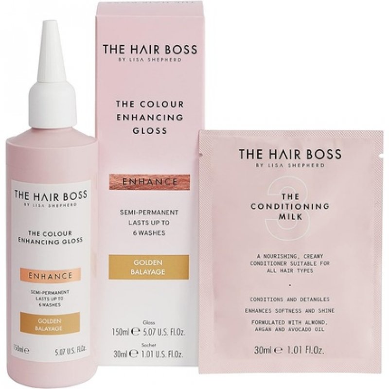 The Hair Boss Golden Balayage Colour Enhancing Gloss 150ml
