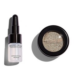Makeup Revolution Flawless Foils Retreat Metallic Eyeshadow 2g Intensifying Primer 2ml