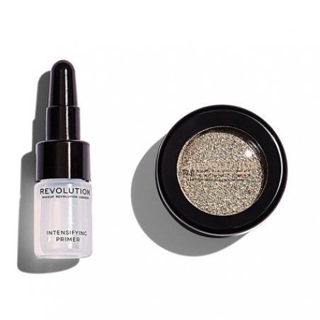 Makeup Revolution Flawless Foils Retreat Metallic Eyeshadow 2g Intensifying Primer 2ml
