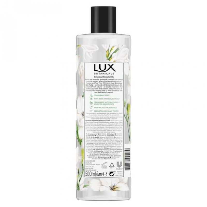 Lux Botanicals Freesia & Tea Tree Oil Shower Gel 500ml