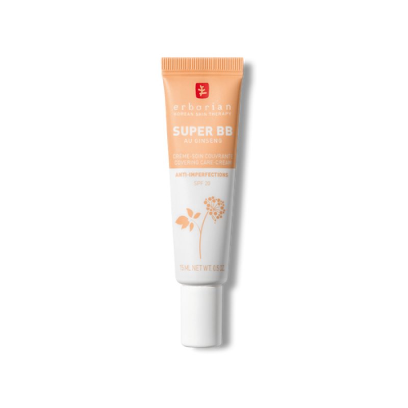 Erborian Super BB Doré - full coverage BB cream for acne prone skin Doré 15ml
