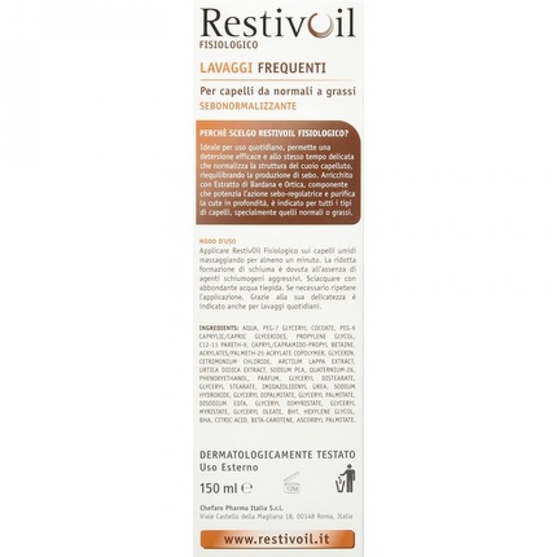 Restivoil Sebo Normalizing Shampoo 150ml