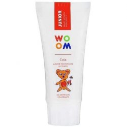 WOOM Junior Cola Toothpaste 50ml Helps Prevent Cavities and Strengthens Tooth Enamel