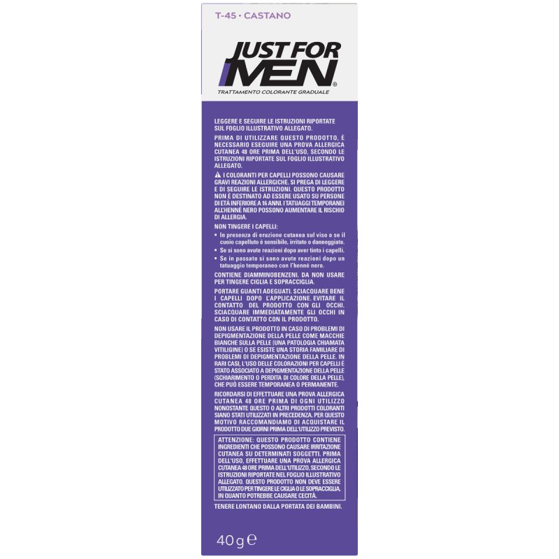 Just For Men T45 Touch Of Grey Hair Color Dark Brown 40g