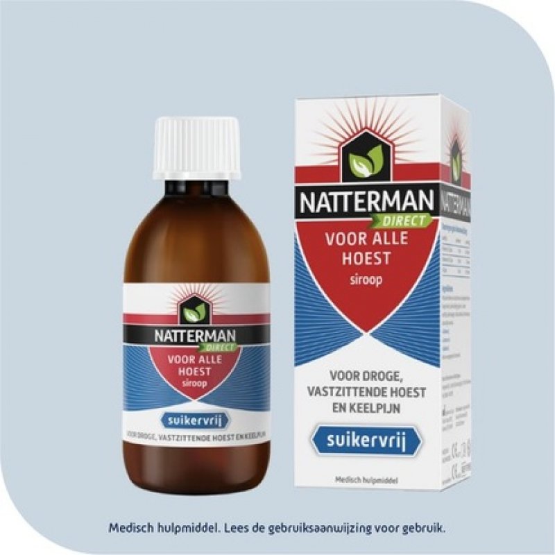 Natterman Direct For All Coughs - Sugar Free - Anti-Cough Remedy - 120ml