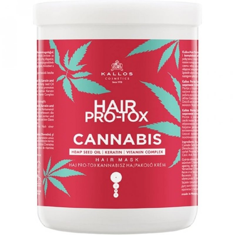 Kallos Kjmn Hair Pro-Tox Cannabis Hair Mask with Hemp Seed Oil 1000ml